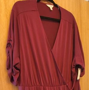 Women's false wrap dress